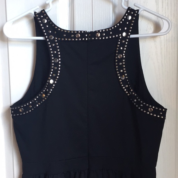 Cynthia Rowley Black Dress Size L - Picture 3 of 5